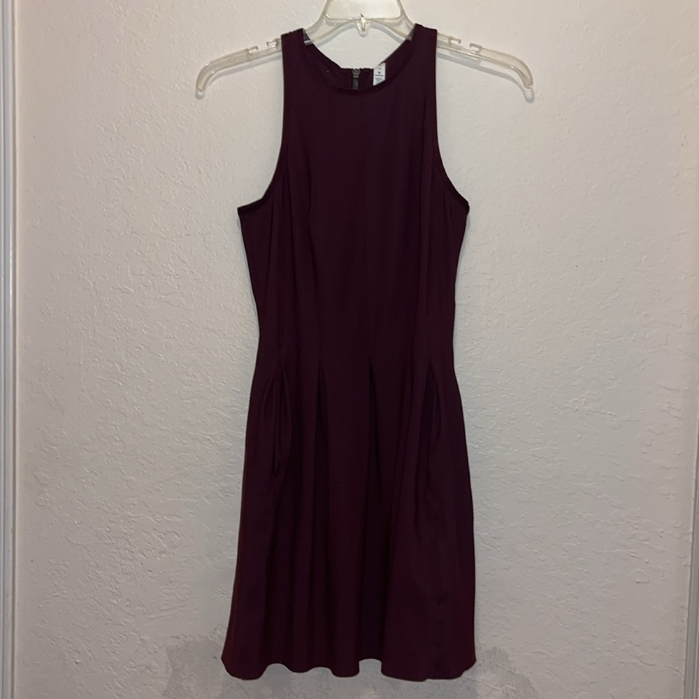 Lululemon Maroon Here To There Fit & Flare Dress Rare Bordeaux Drama - Picture 4 of 11